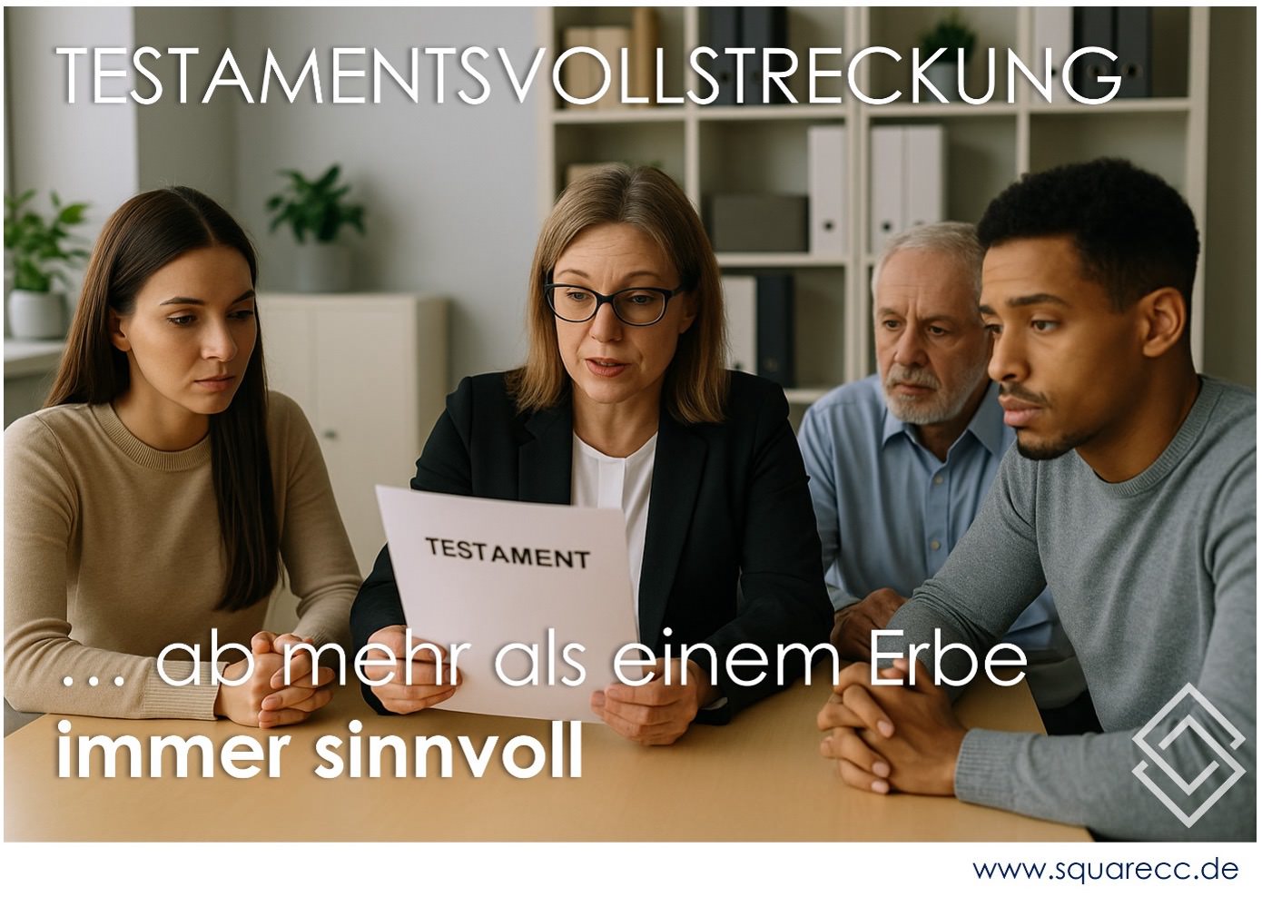 Testamentsvollstreckung – ab mehr als einem Erbe immer sinnvoll